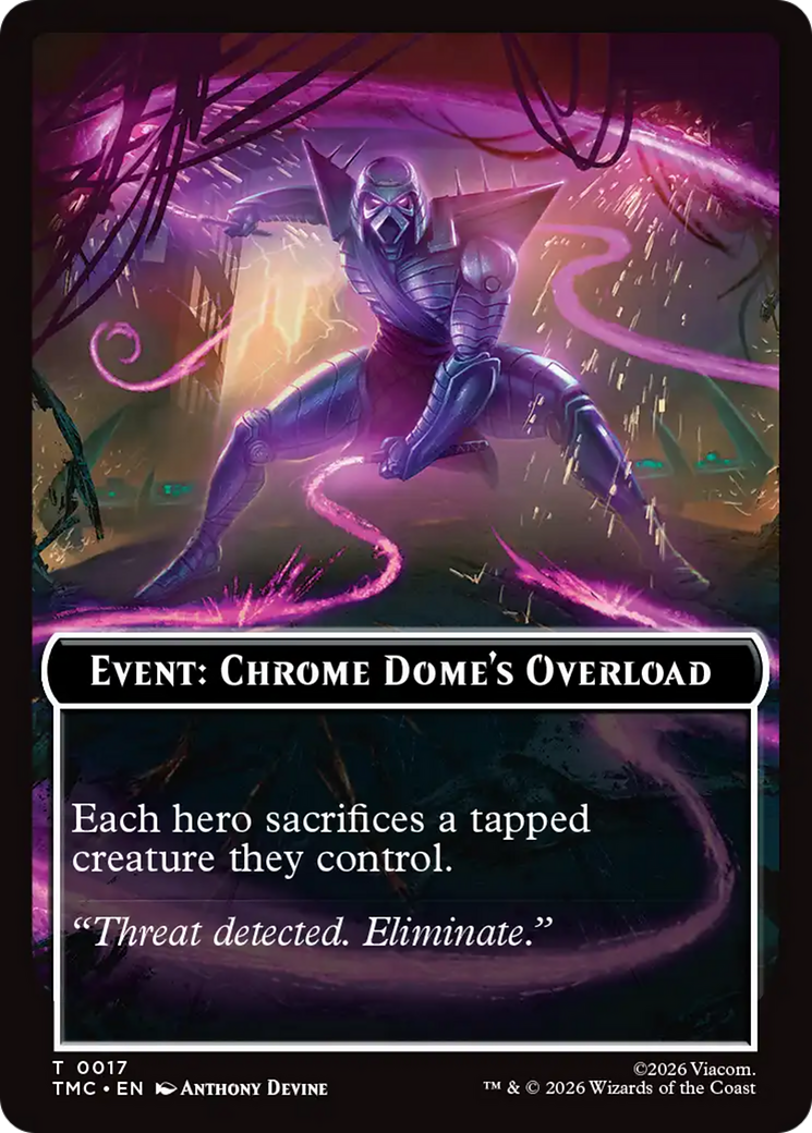 Event: Chrome Dome's Overload [Teenage Mutant Ninja Turtles Commander Tokens] | Game Master's Emporium (The New GME)
