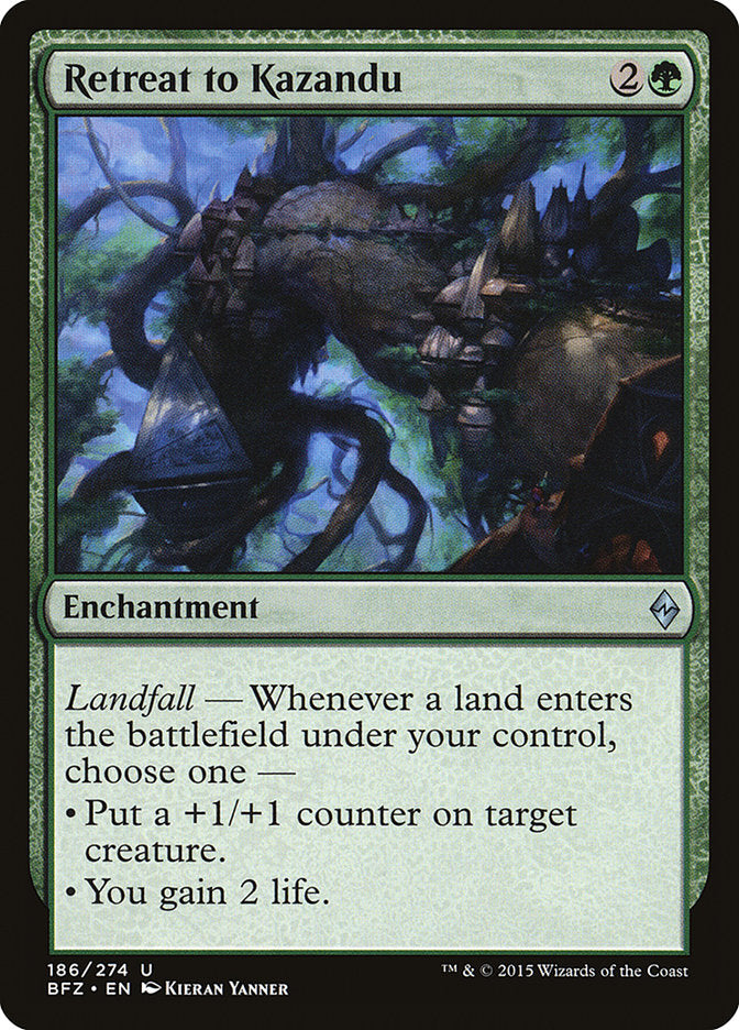 Retreat to Kazandu [Battle for Zendikar] | Game Master's Emporium (The New GME)
