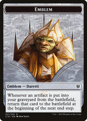 Daretti, Scrap Savant Emblem // Thopter Double-Sided Token [Commander 2016 Tokens] | Game Master's Emporium (The New GME)
