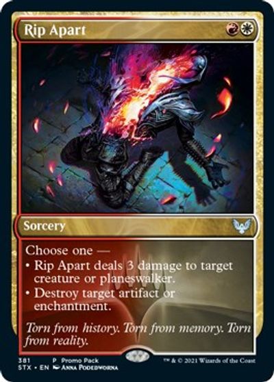 Rip Apart (Promo Pack) [Strixhaven: School of Mages Promos] | Game Master's Emporium (The New GME)