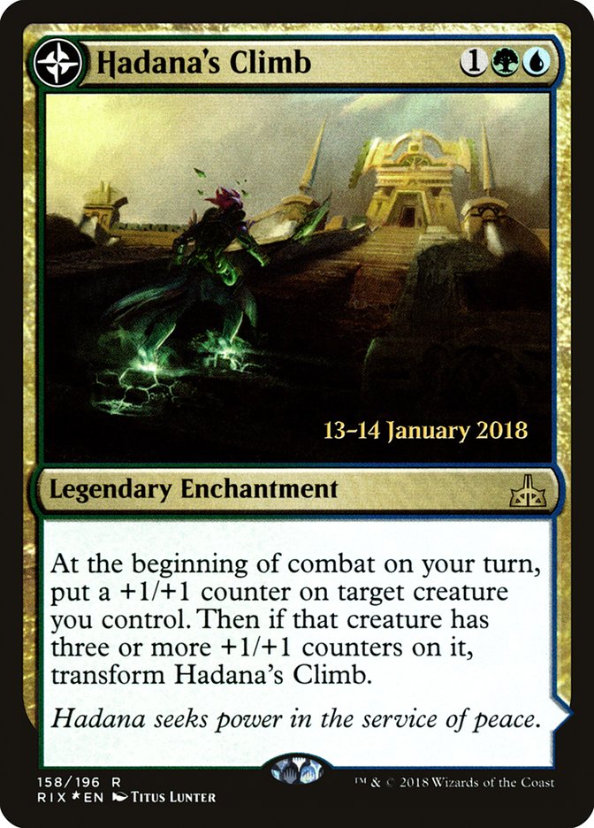 Hadana's Climb // Winged Temple of Orazca [Rivals of Ixalan Prerelease Promos] | Game Master's Emporium (The New GME)