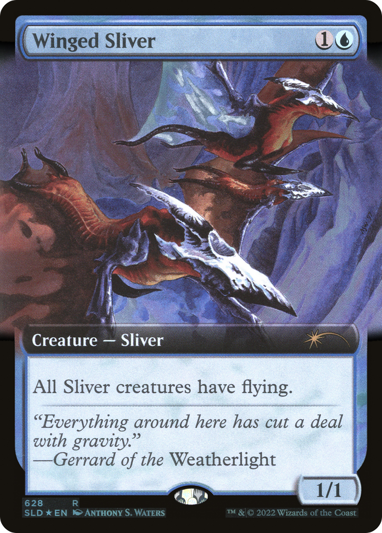 Winged Sliver (Extended Art) [Secret Lair Drop Promos] | Game Master's Emporium (The New GME)