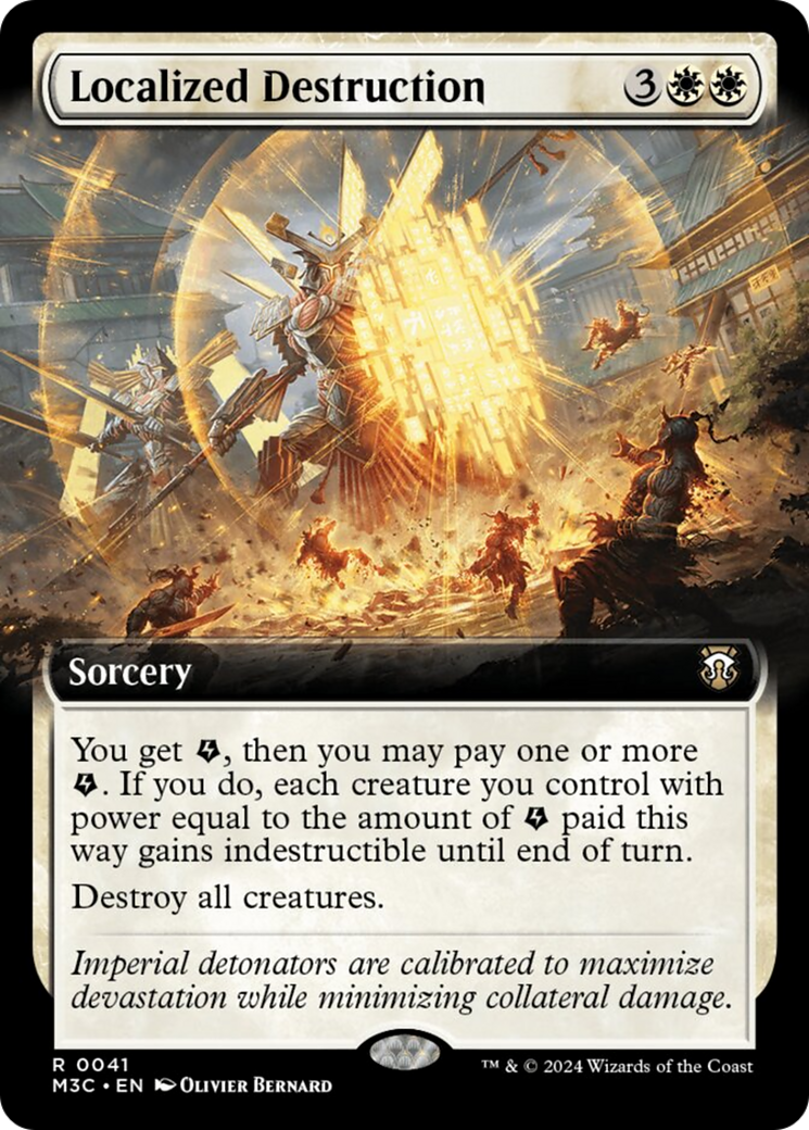 Localized Destruction (Extended Art) (Ripple Foil) [Modern Horizons 3 Commander] | Game Master's Emporium (The New GME)