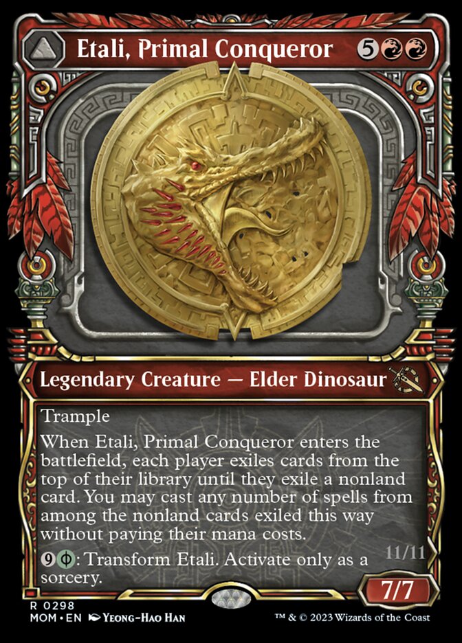 Etali, Primal Conqueror // Etali, Primal Sickness (Showcase Planar Booster Fun) [March of the Machine] | Game Master's Emporium (The New GME)