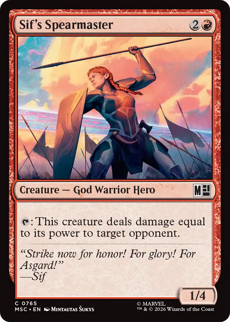 Sif's Spearmaster [Marvel Super Heroes Commander] | Game Master's Emporium (The New GME)