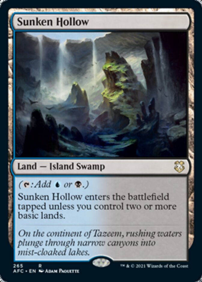 Sunken Hollow [Dungeons & Dragons: Adventures in the Forgotten Realms Commander] | Game Master's Emporium (The New GME)