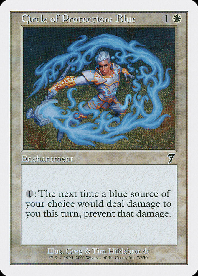 Circle of Protection: Blue [Seventh Edition] | Game Master's Emporium (The New GME)