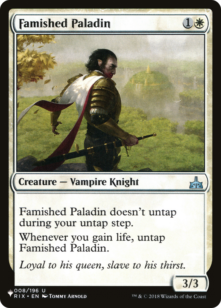 Famished Paladin [The List] | Game Master's Emporium (The New GME)
