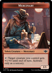 Mercenary // Bird Double-Sided Token [Outlaws of Thunder Junction Tokens] | Game Master's Emporium (The New GME)