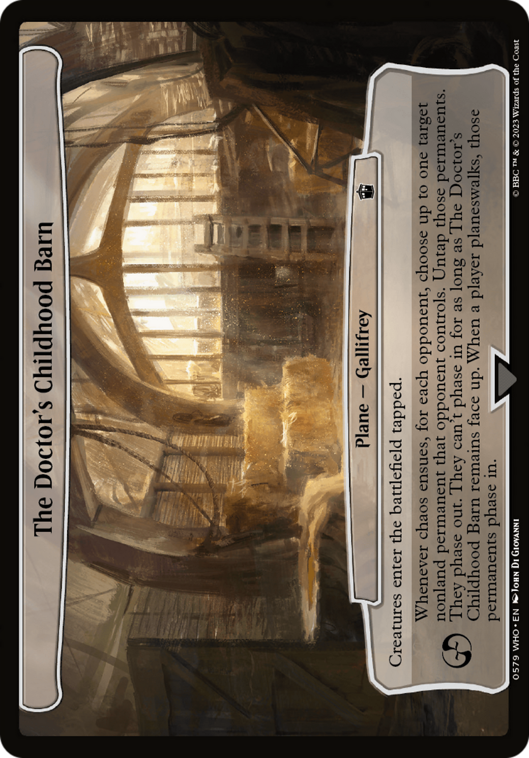 The Doctor's Childhood Barn [Doctor Who] | Game Master's Emporium (The New GME)