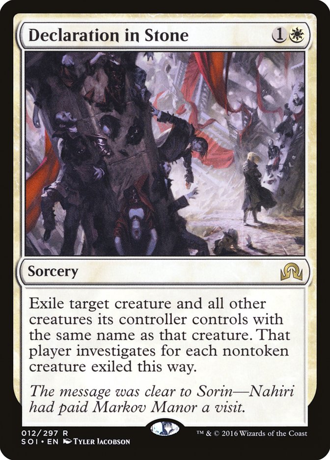Declaration in Stone [Shadows over Innistrad] | Game Master's Emporium (The New GME)