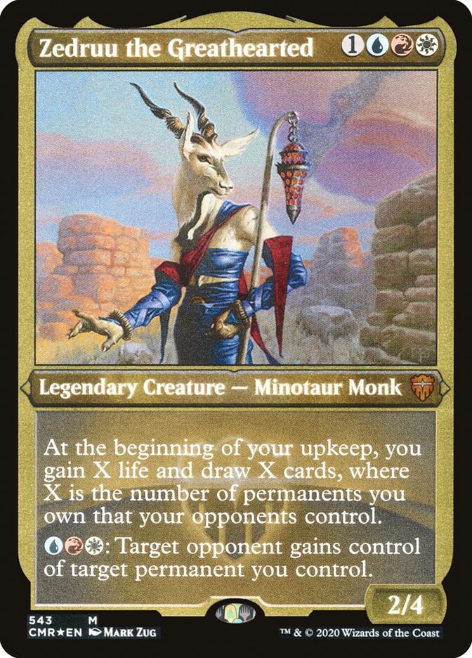Zedruu the Greathearted (Etched) [Commander Legends] | Game Master's Emporium (The New GME)