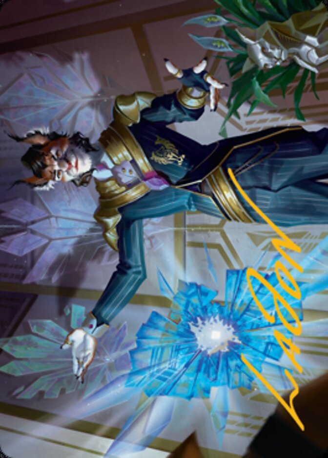 Kros, Defense Contractor Art Card (Gold-Stamped Signature) [Streets of New Capenna Art Series] | Game Master's Emporium (The New GME)