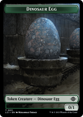 Dinosaur Egg // Dinosaur (0010) Double-Sided Token [The Lost Caverns of Ixalan Tokens] | Game Master's Emporium (The New GME)