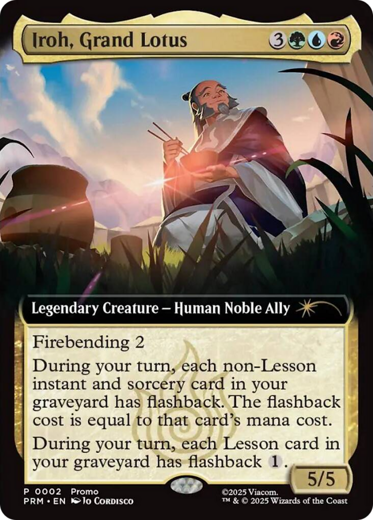 Iroh, Grand Lotus (Extended Art) [Avatar: The Last Airbender Promos] | Game Master's Emporium (The New GME)