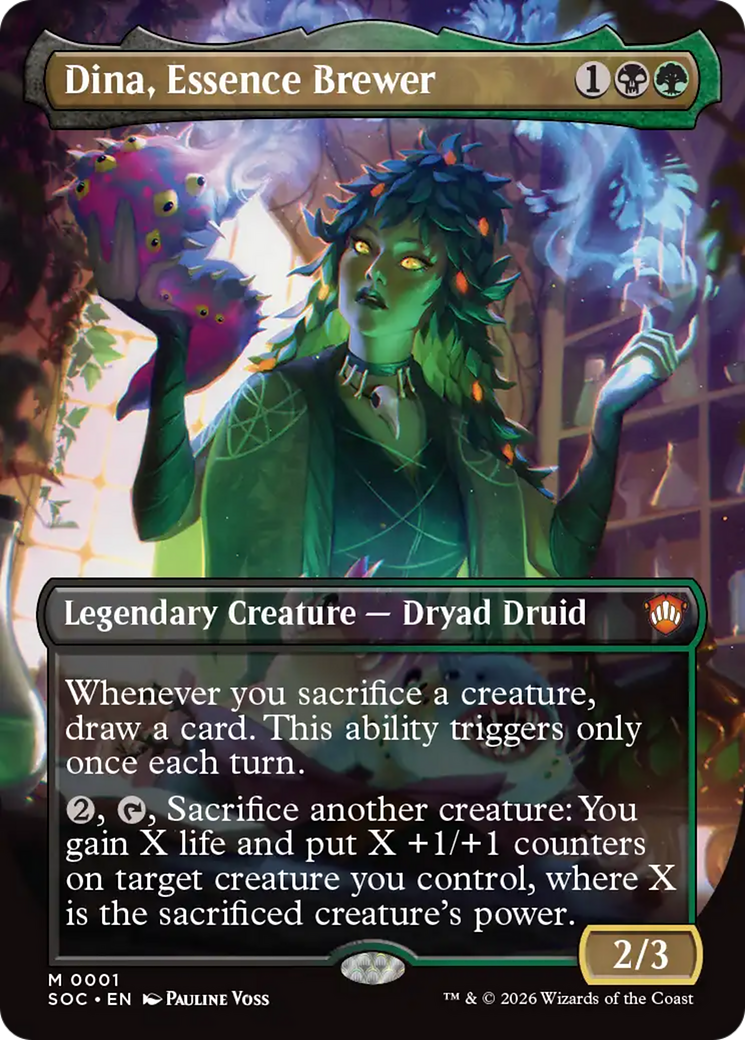 Dina, Essence Brewer (Borderless) [Secrets of Strixhaven Commander] | Game Master's Emporium (The New GME)
