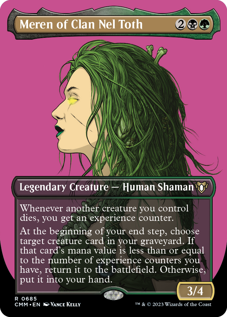 Meren of Clan Nel Toth (Borderless Profile) [Commander Masters] | Game Master's Emporium (The New GME)