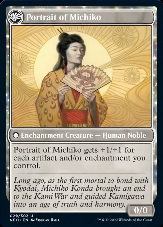 Michiko's Reign of Truth // Portrait of Michiko [Kamigawa: Neon Dynasty] | Game Master's Emporium (The New GME)