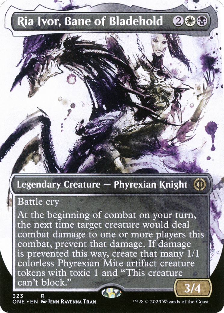 Ria Ivor, Bane of Bladehold (Borderless Ichor) [Phyrexia: All Will Be One] | Game Master's Emporium (The New GME)