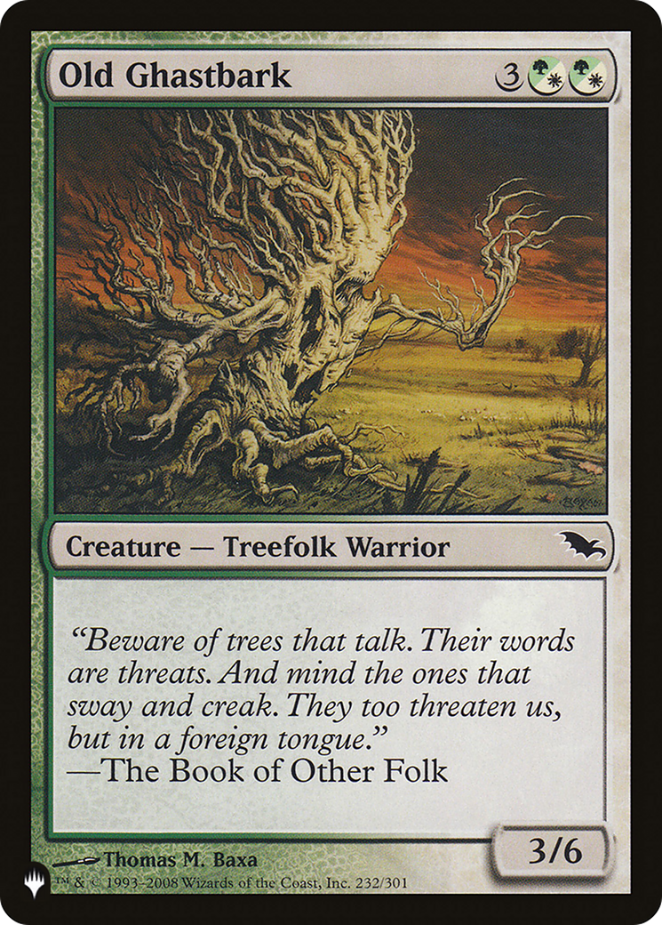 Old Ghastbark [The List] | Game Master's Emporium (The New GME)