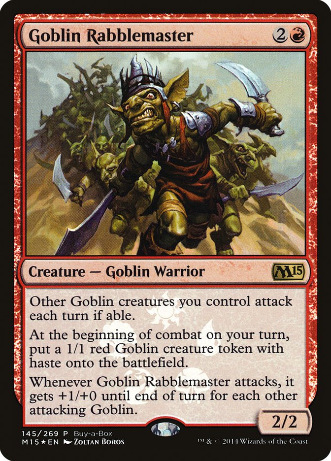 Goblin Rabblemaster (Buy-A-Box) [Magic 2015 Promos] | Game Master's Emporium (The New GME)