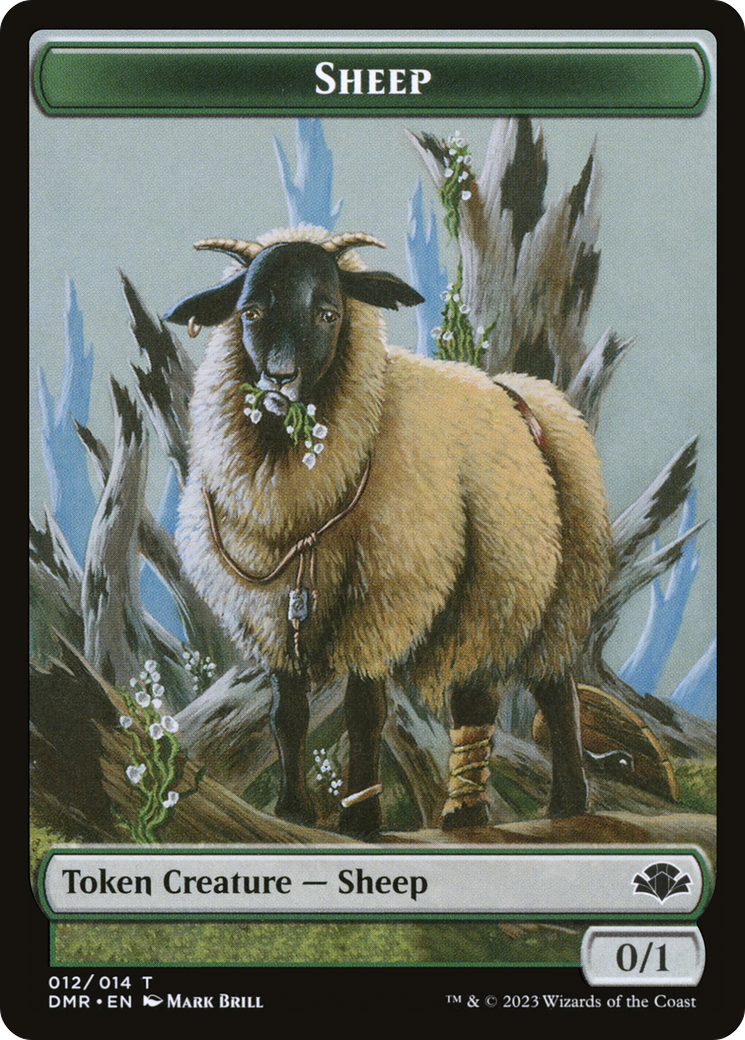 Sheep Token [Dominaria Remastered Tokens] | Game Master's Emporium (The New GME)