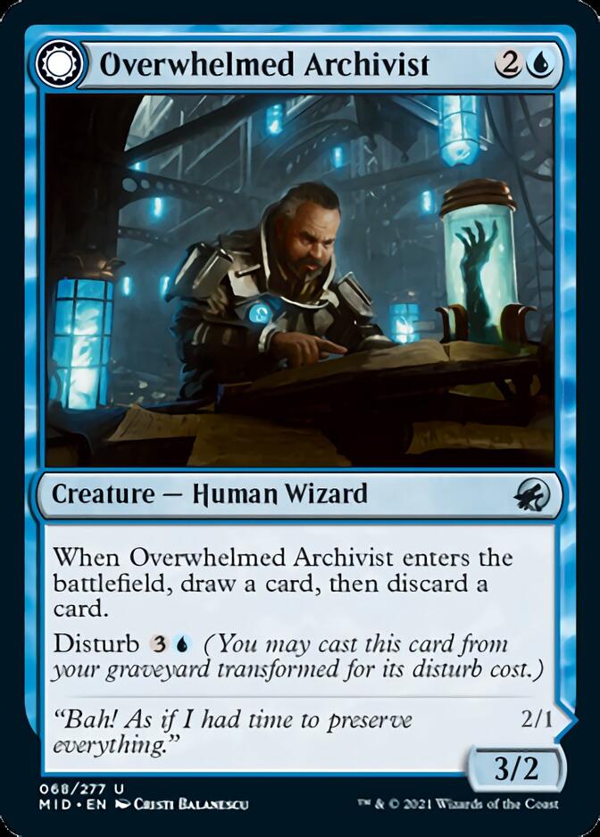 Overwhelmed Archivist // Archive Haunt [Innistrad: Midnight Hunt] | Game Master's Emporium (The New GME)