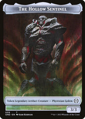 Phyrexian Goblin // The Hollow Sentinel Double-Sided Token [Phyrexia: All Will Be One Tokens] | Game Master's Emporium (The New GME)