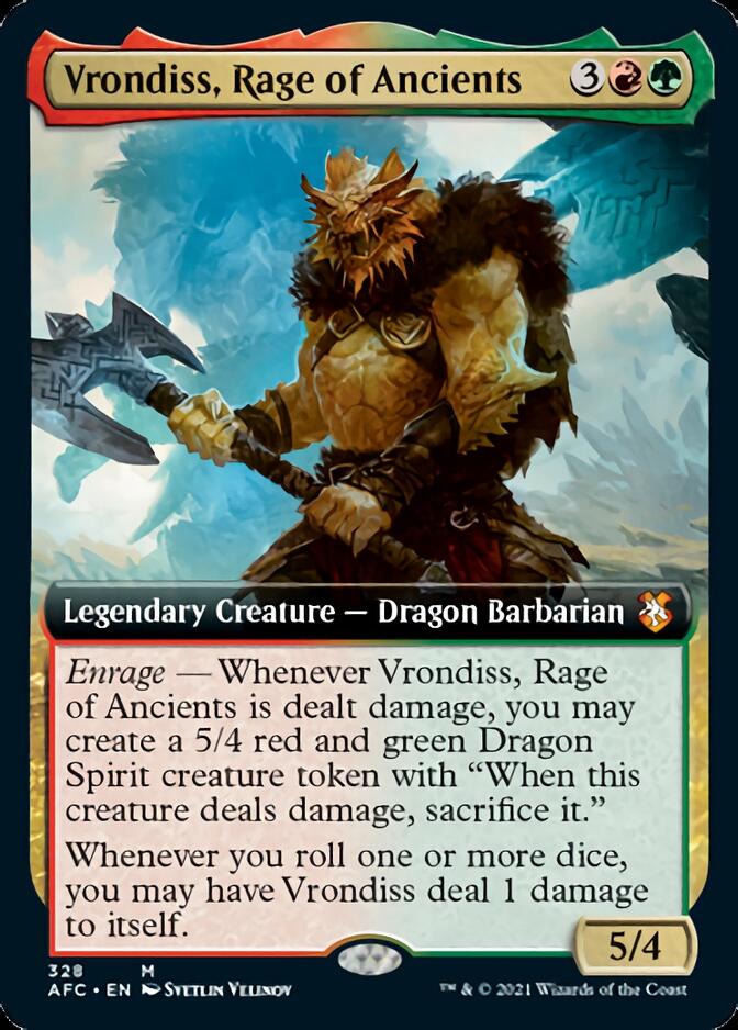 Vrondiss, Rage of Ancients (Extended Art) [Dungeons & Dragons: Adventures in the Forgotten Realms Commander] | Game Master's Emporium (The New GME)