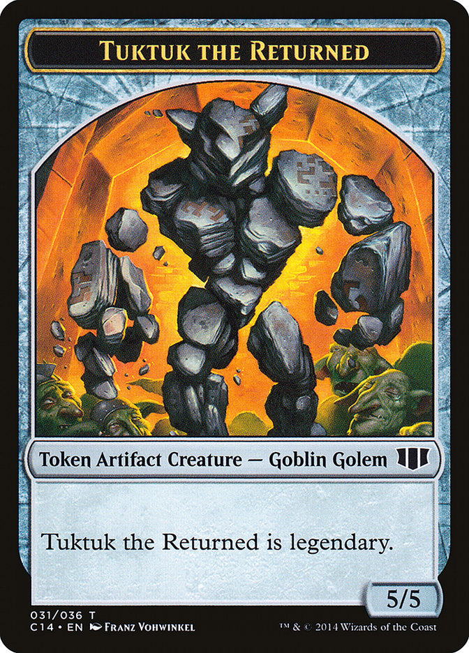 Daretti, Scrap Savant Emblem // Tuktuk the Returned Double-Sided Token [Commander 2014 Tokens] | Game Master's Emporium (The New GME)