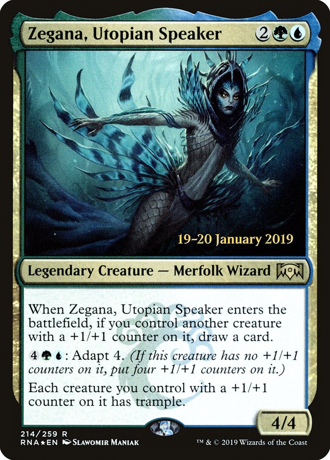 Zegana, Utopian Speaker [Ravnica Allegiance Prerelease Promos] | Game Master's Emporium (The New GME)