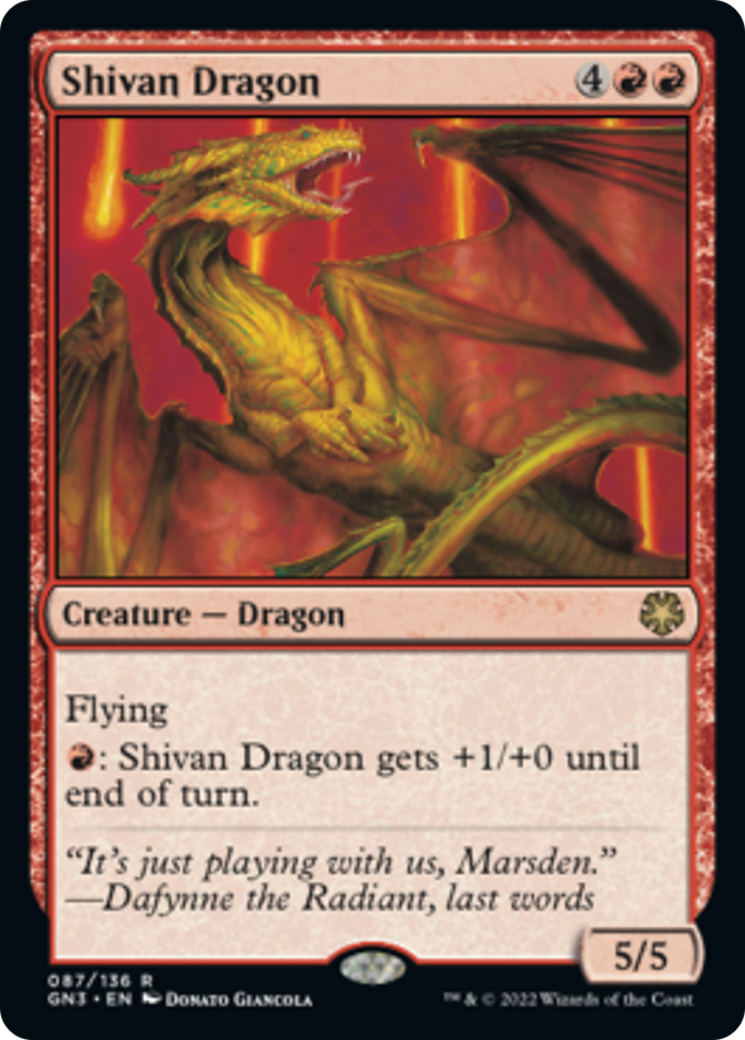 Shivan Dragon [Game Night: Free-for-All] | Game Master's Emporium (The New GME)