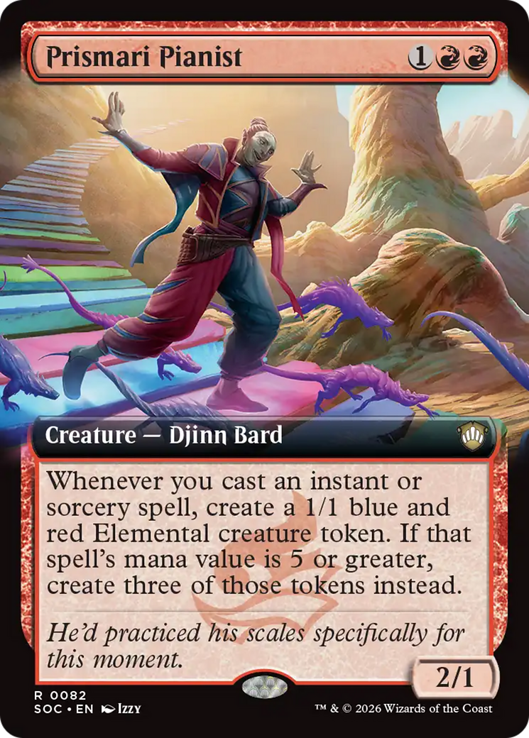 Prismari Pianist (Extended Art) [Secrets of Strixhaven Commander] | Game Master's Emporium (The New GME)
