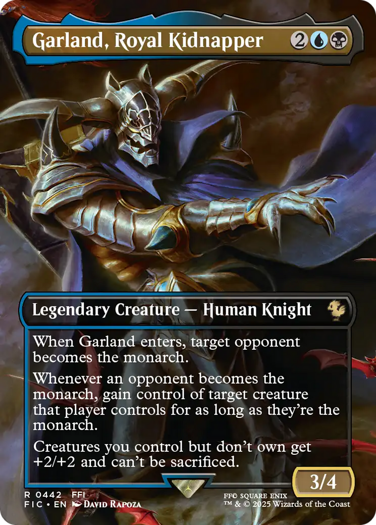 Garland, Royal Kidnapper (Borderless) [FINAL FANTASY Commander] | Game Master's Emporium (The New GME)
