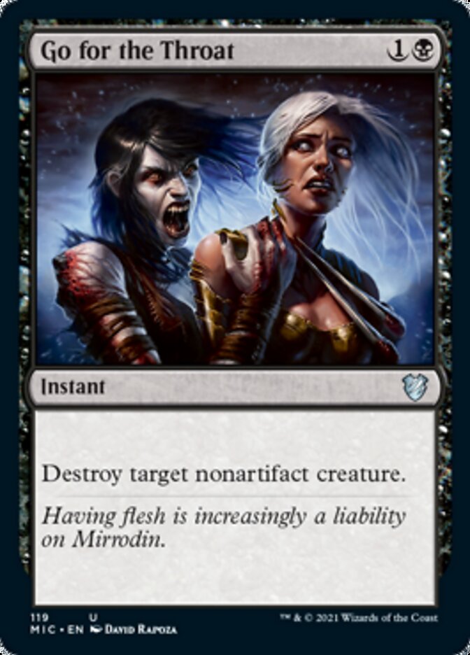 Go for the Throat [Innistrad: Midnight Hunt Commander] | Game Master's Emporium (The New GME)
