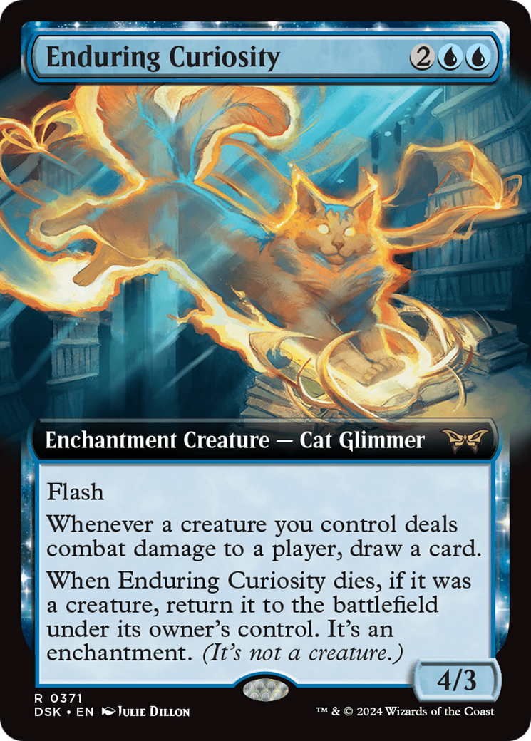 Enduring Curiosity (Extended Art) [Duskmourn: House of Horror] | Game Master's Emporium (The New GME)