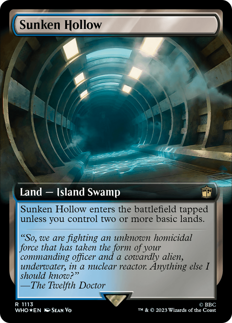 Sunken Hollow (Extended Art) (Surge Foil) [Doctor Who] | Game Master's Emporium (The New GME)