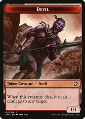 Devil // Icingdeath, Frost Tongue Double-Sided Token [Dungeons & Dragons: Adventures in the Forgotten Realms Tokens] | Game Master's Emporium (The New GME)