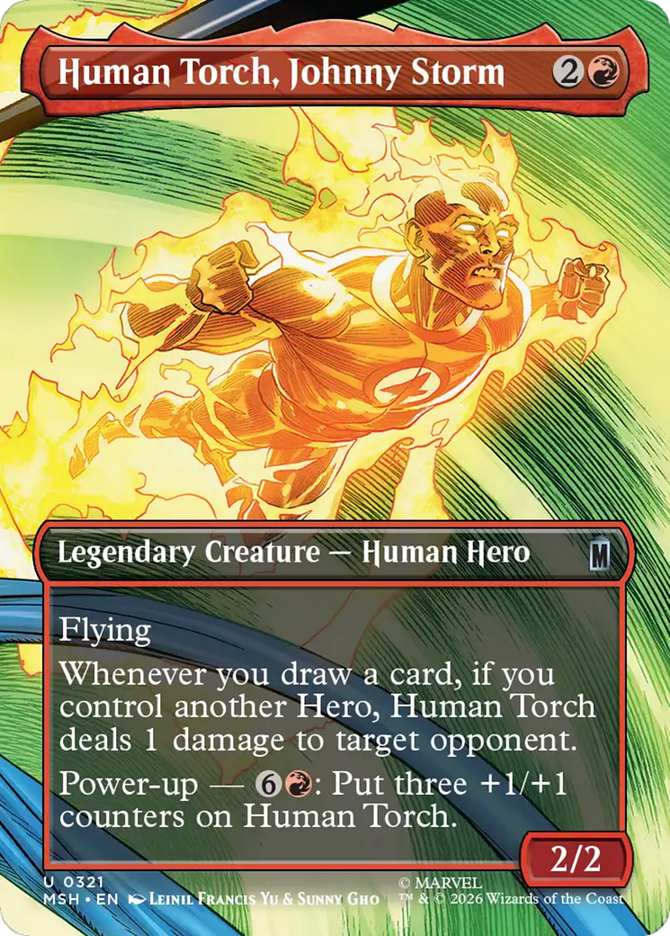 Human Torch, Johnny Storm (Borderless) [Marvel Super Heroes] | Game Master's Emporium (The New GME)