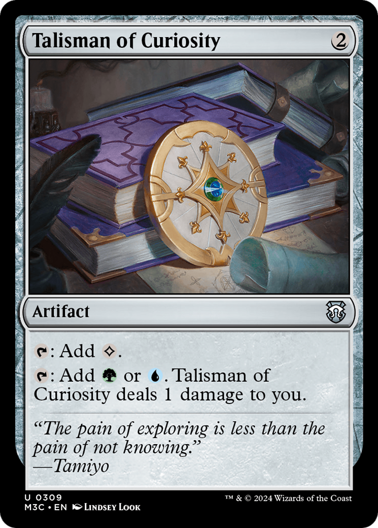 Talisman of Curiosity (Ripple Foil) [Modern Horizons 3 Commander] | Game Master's Emporium (The New GME)