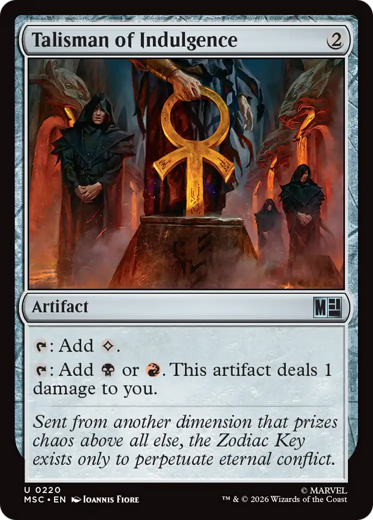 Talisman of Indulgence (Surge Foil) [Marvel Super Heroes Commander] | Game Master's Emporium (The New GME)