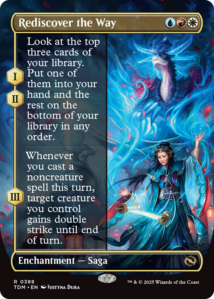 Rediscover the Way (Borderless) [Tarkir: Dragonstorm] | Game Master's Emporium (The New GME)