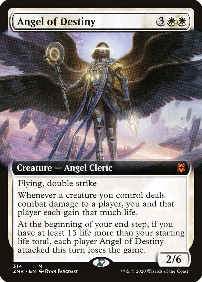 Angel of Destiny (Extended Art) [Zendikar Rising] | Game Master's Emporium (The New GME)