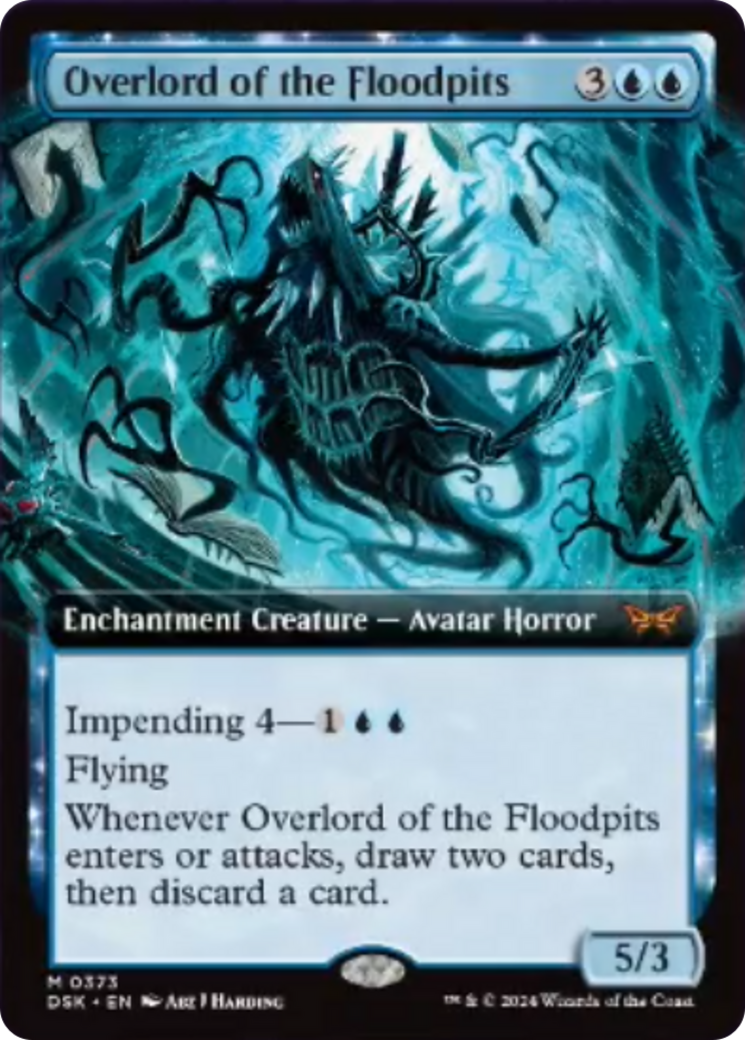 Overlord of the Floodpits (Extended Art) [Duskmourn: House of Horror] | Game Master's Emporium (The New GME)