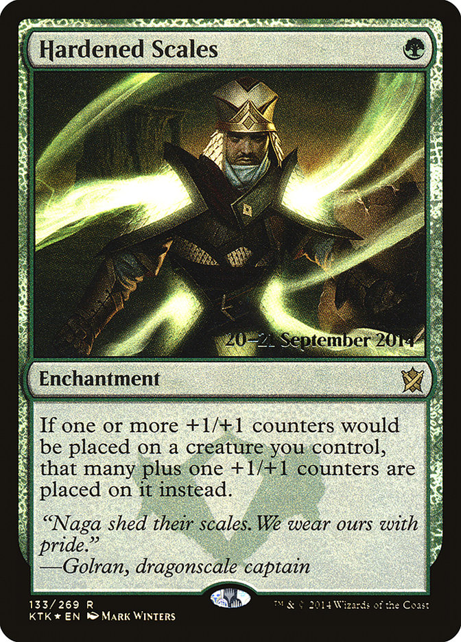 Hardened Scales [Khans of Tarkir Prerelease Promos] | Game Master's Emporium (The New GME)