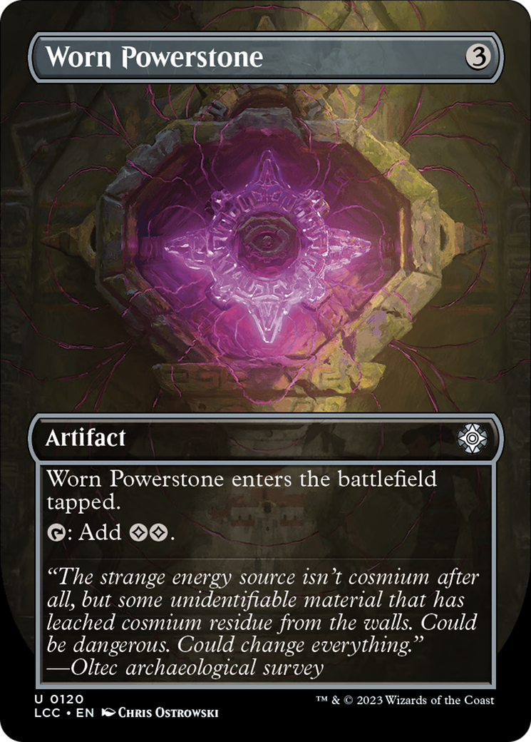 Worn Powerstone (Borderless) [The Lost Caverns of Ixalan Commander] | Game Master's Emporium (The New GME)