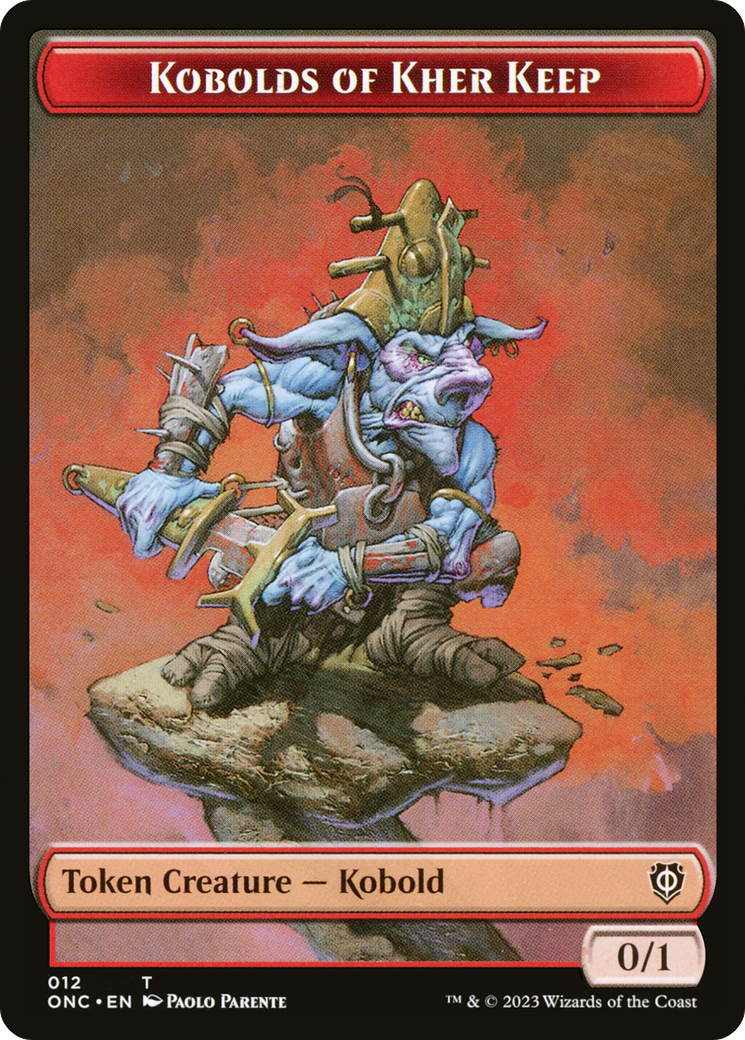 Kobolds of Kher Keep // Dragon Double-Sided Token [Phyrexia: All Will Be One Commander Tokens] | Game Master's Emporium (The New GME)
