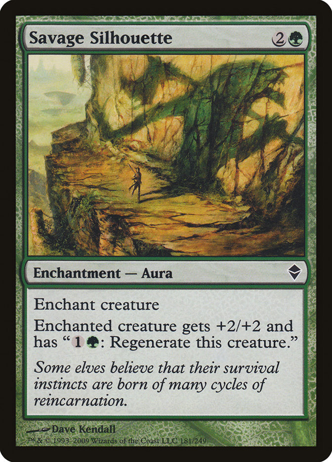 Savage Silhouette [Zendikar] | Game Master's Emporium (The New GME)