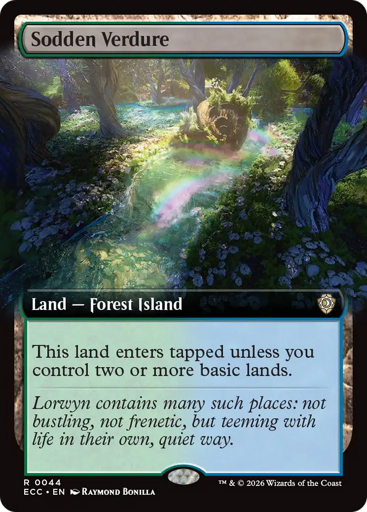 Sodden Verdure (Extended Art) [Lorwyn Eclipsed Commander] | Game Master's Emporium (The New GME)