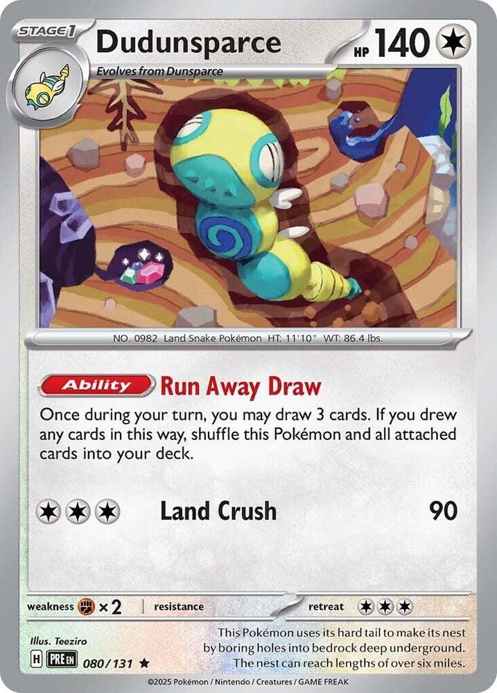 Dudunsparce (080/131) [Scarlet & Violet: Prismatic Evolutions] | Game Master's Emporium (The New GME)